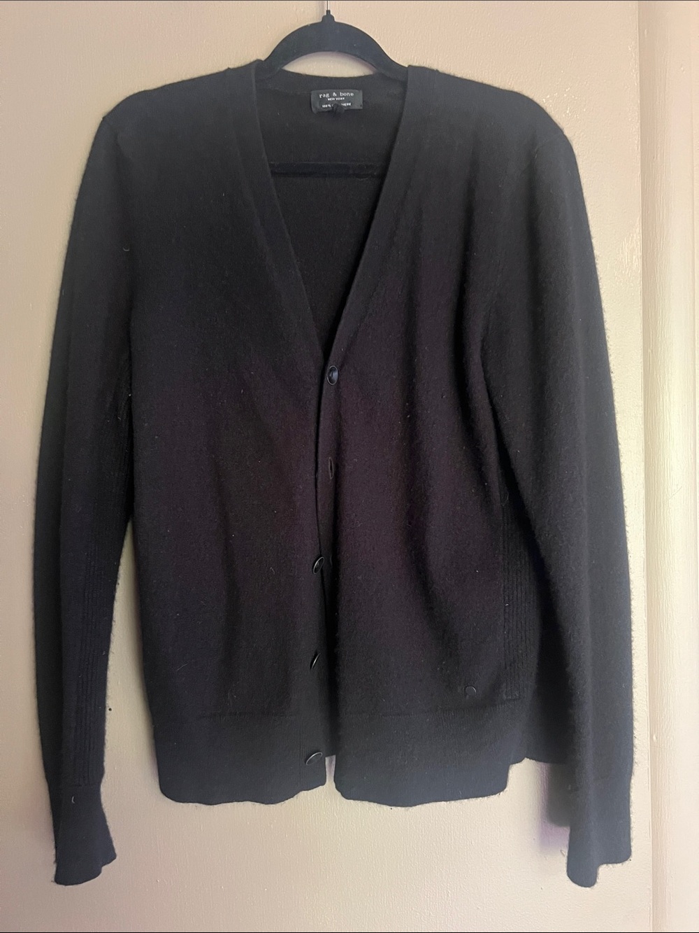 Rag & bone men’s cashmere cardigan